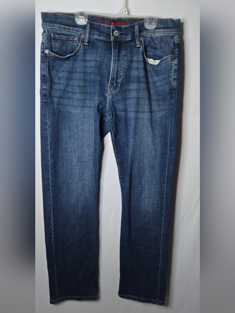 Lucky Brand Men's 32x32 363 Vintage Straight Jeans Dark Blue Wash